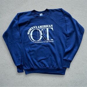 Vtg 70s Crewneck Sweatshirt ORT woman’s rehabilitation USA